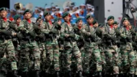G tampil gagah begini penampilan defile pasukan pada peringatan hut ke79 tni mzb